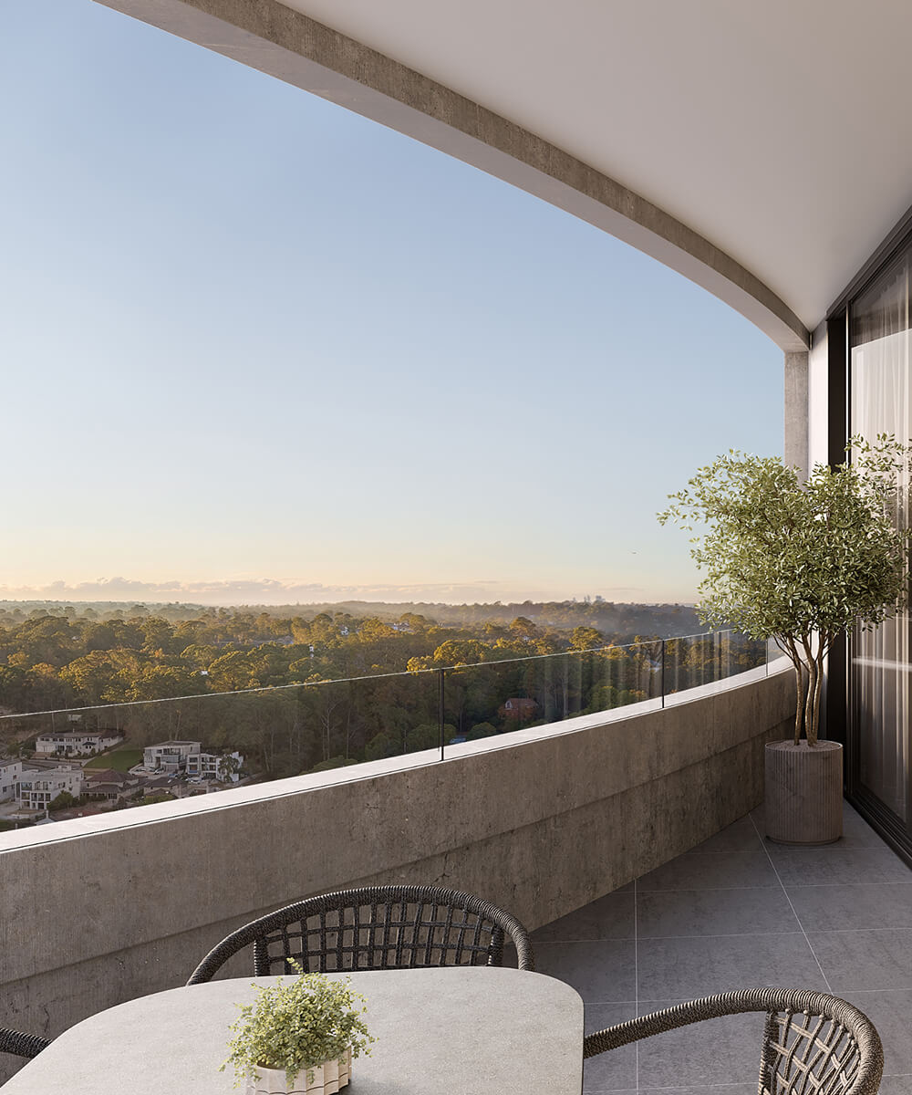 Artist's impression of a residence interior at Nova Rêve, Castle Hill, view 2