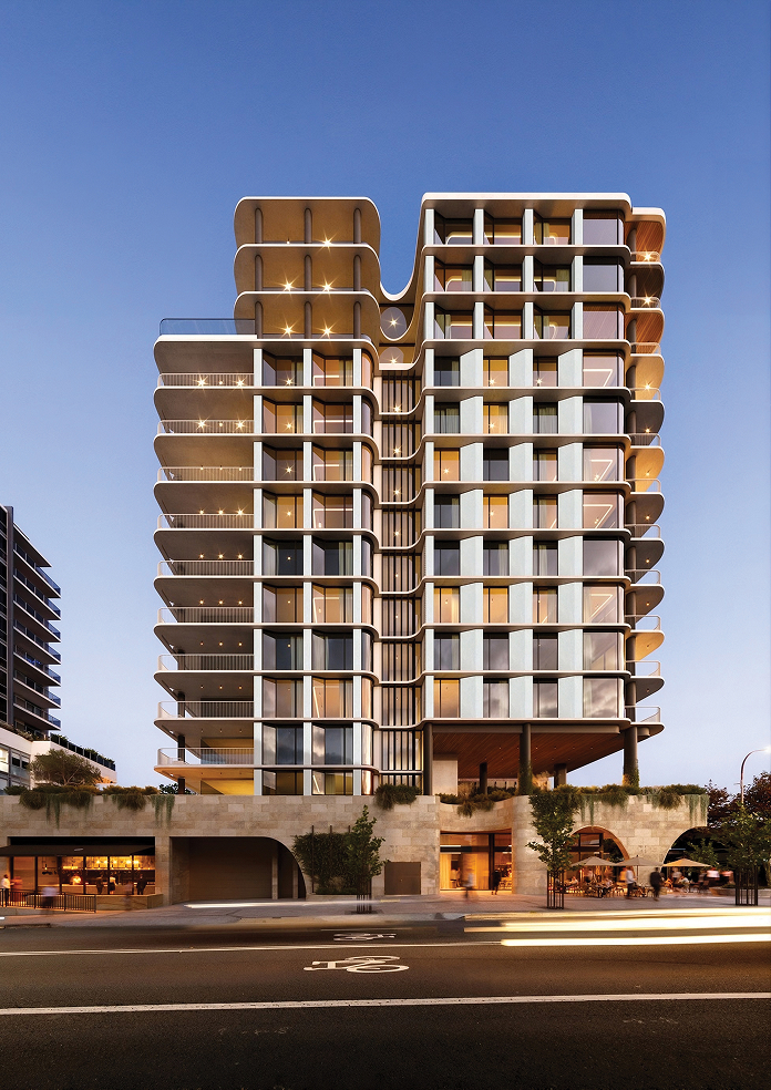 Artist's impression of Nova Rêve, Castle Hill, by Rêve Group, Turner and Land and Form Studios, view 1