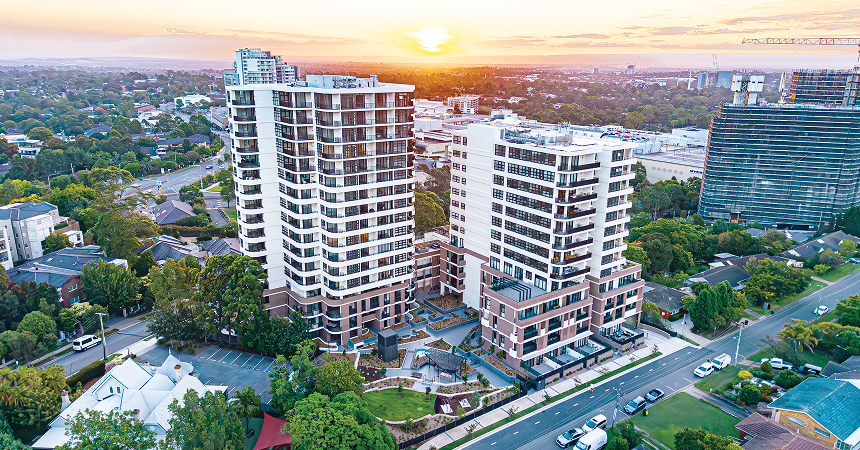 Artist's impression of Nova Rêve, Castle Hill, by Rêve Group, Turner and Land and Form Studios, view 2