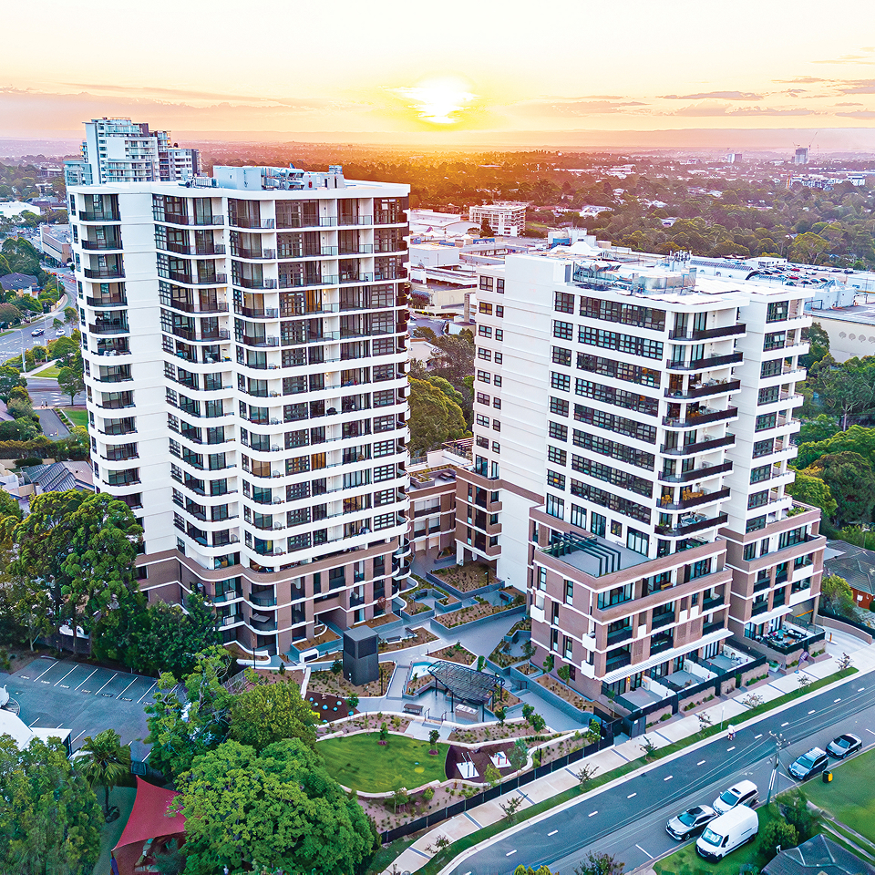 Artist's impression of Nova Rêve, Castle Hill, by Rêve Group, Turner and Land and Form Studios, view 3